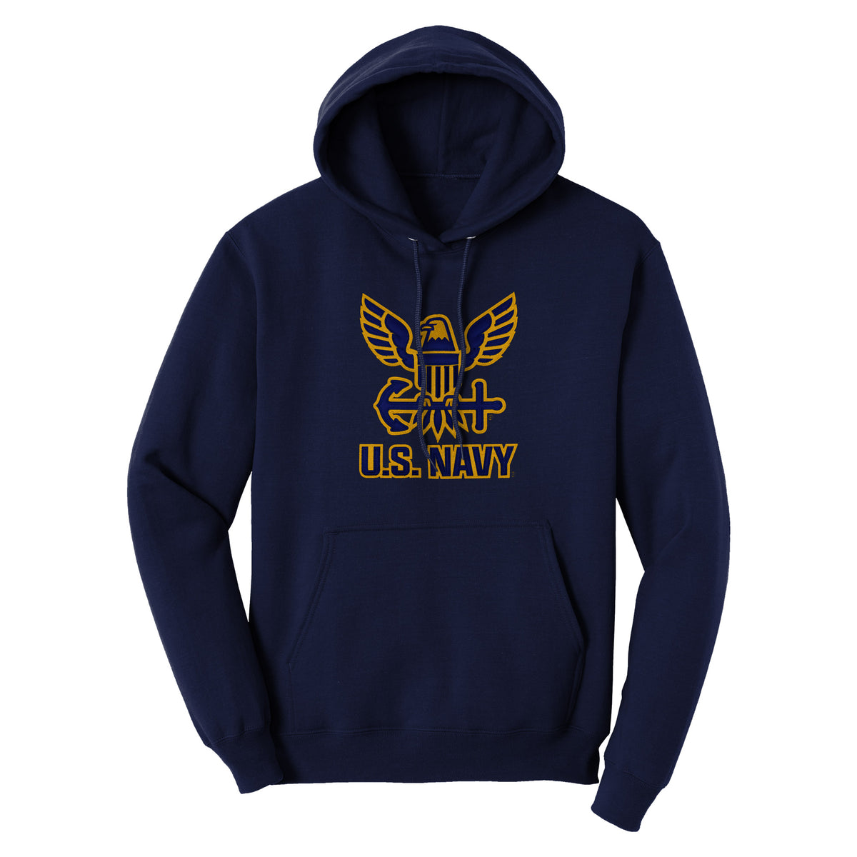 Pull à Capuche Navy 'Back The Blue' - Taille Small Adulte - Occasion Très Bon état - Coton/polyester