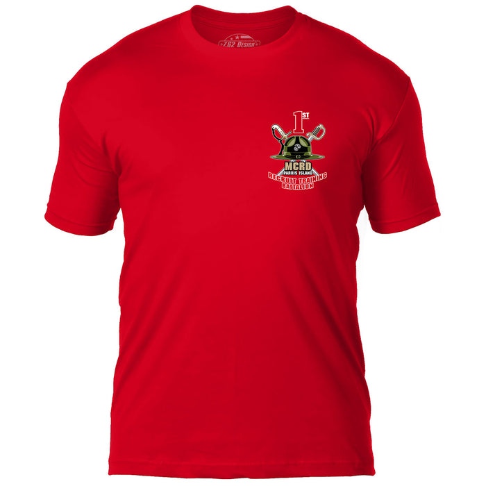 USMC MCRD Parris Island 1st Battalion 7.62 Design Men's T-Shirt