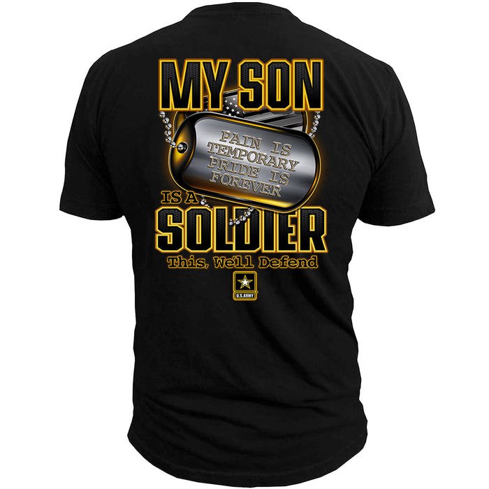 U.S. Army My Son is a Soldier - Black Ink Mens T-Shirt OG