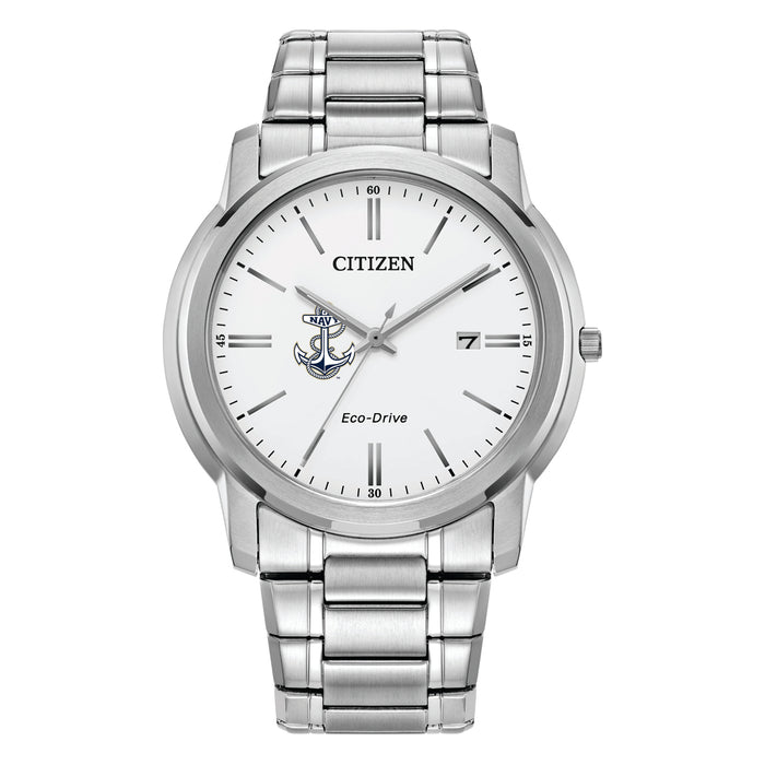 Citizen USN Men's Classic Stainless Steel Eco-Drive Watch