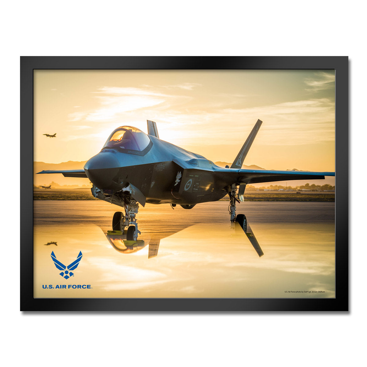 U.S. AIR FORCE リトグラフシリーズ U.S. Air Force F-35 Framed Print — 7.62 Design