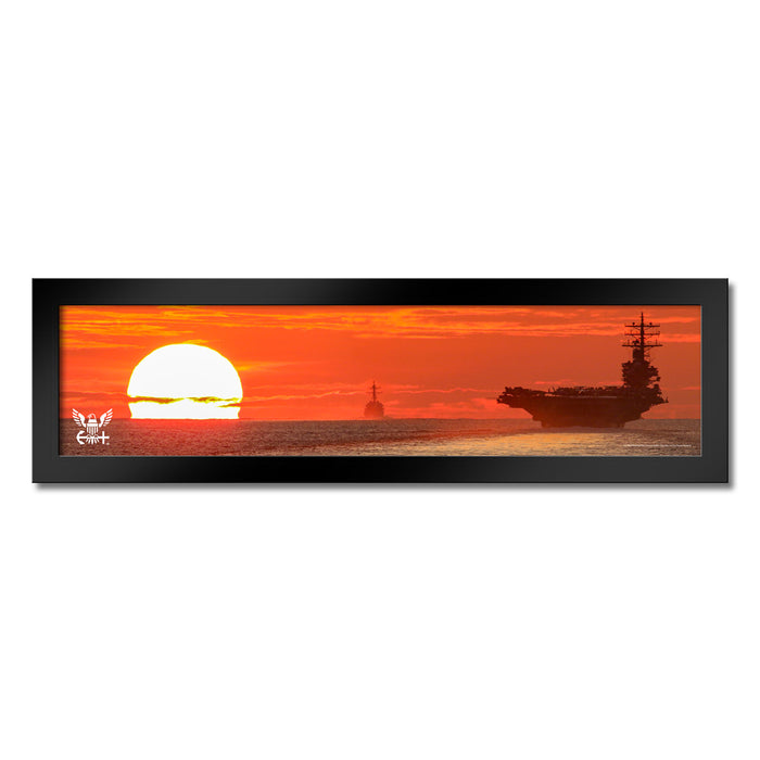 U.S. Navy Sunset Framed Print