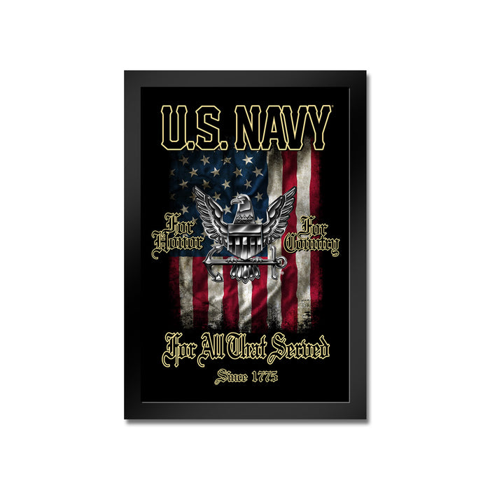U.S. Navy 'For Those That Served' Framed Print