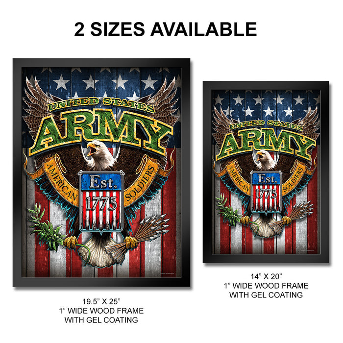 U.S. Army Fighting Eagle Framed Print