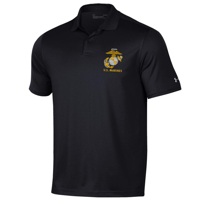 Under Armour US Marine Corps Polo Black