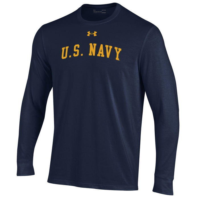 Under Armour Men's US Navy Performance Cotton Long Sleeve