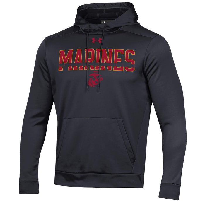 Under Armour Men's ARMOUR FLEECE US Marines Hooded Pullover