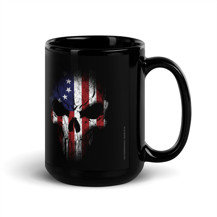 Betsy Ross Flag Skull 15oz. Coffee Mug
