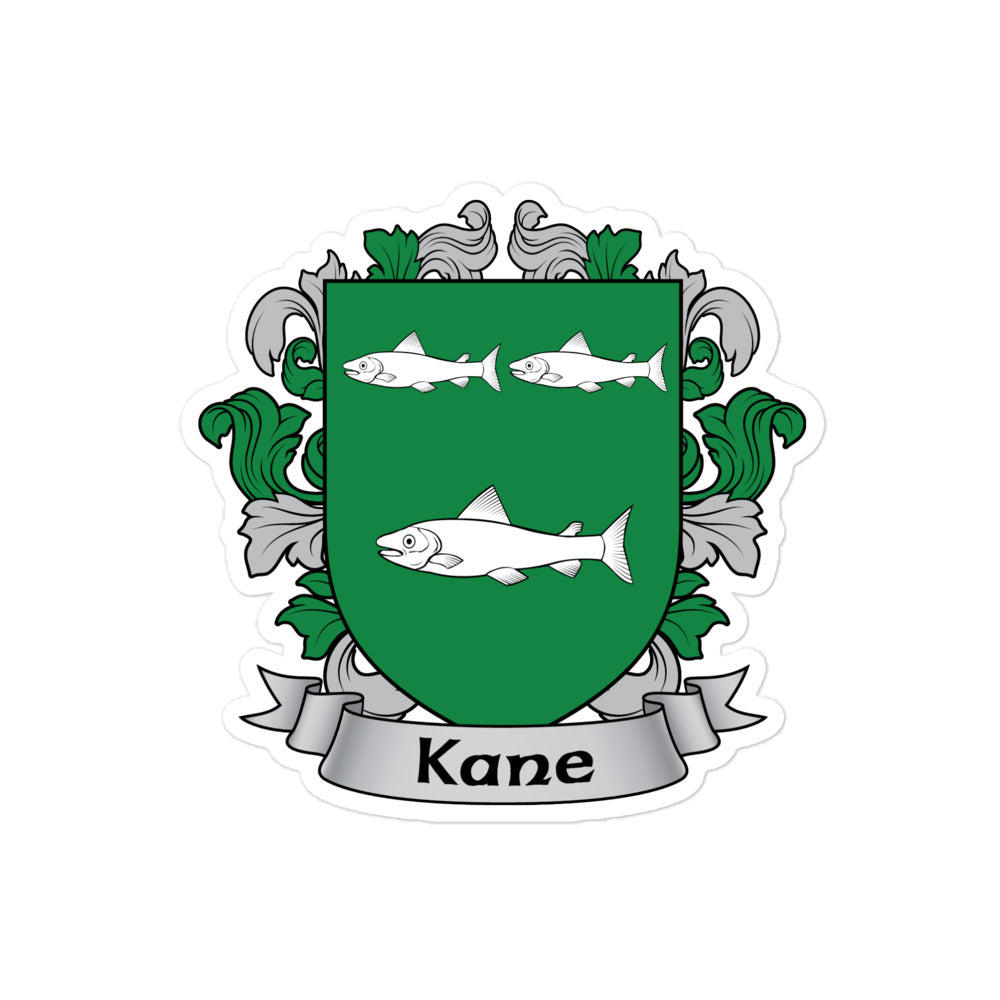 Kane Irish Family Coat of Arms Sticker — 7.62 Design