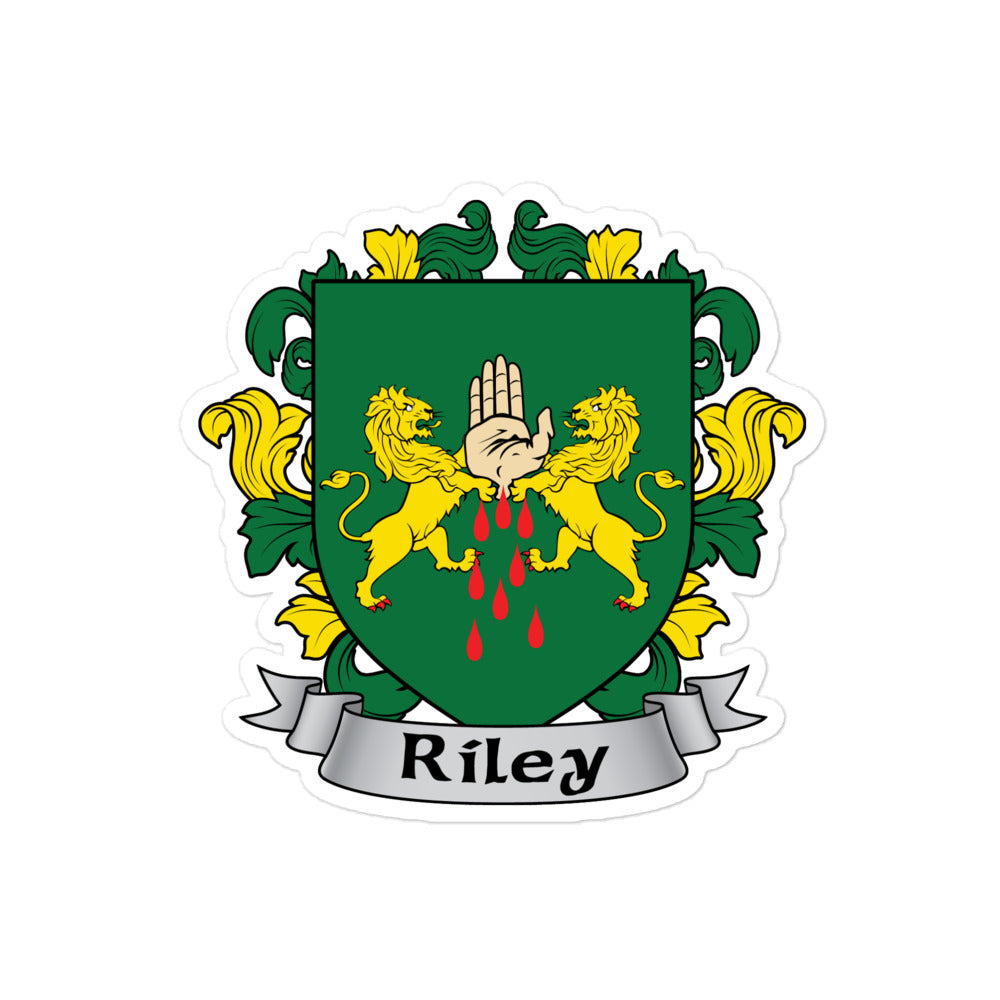 Riley Irish Family Coat of Arms Sticker — 7.62 Design