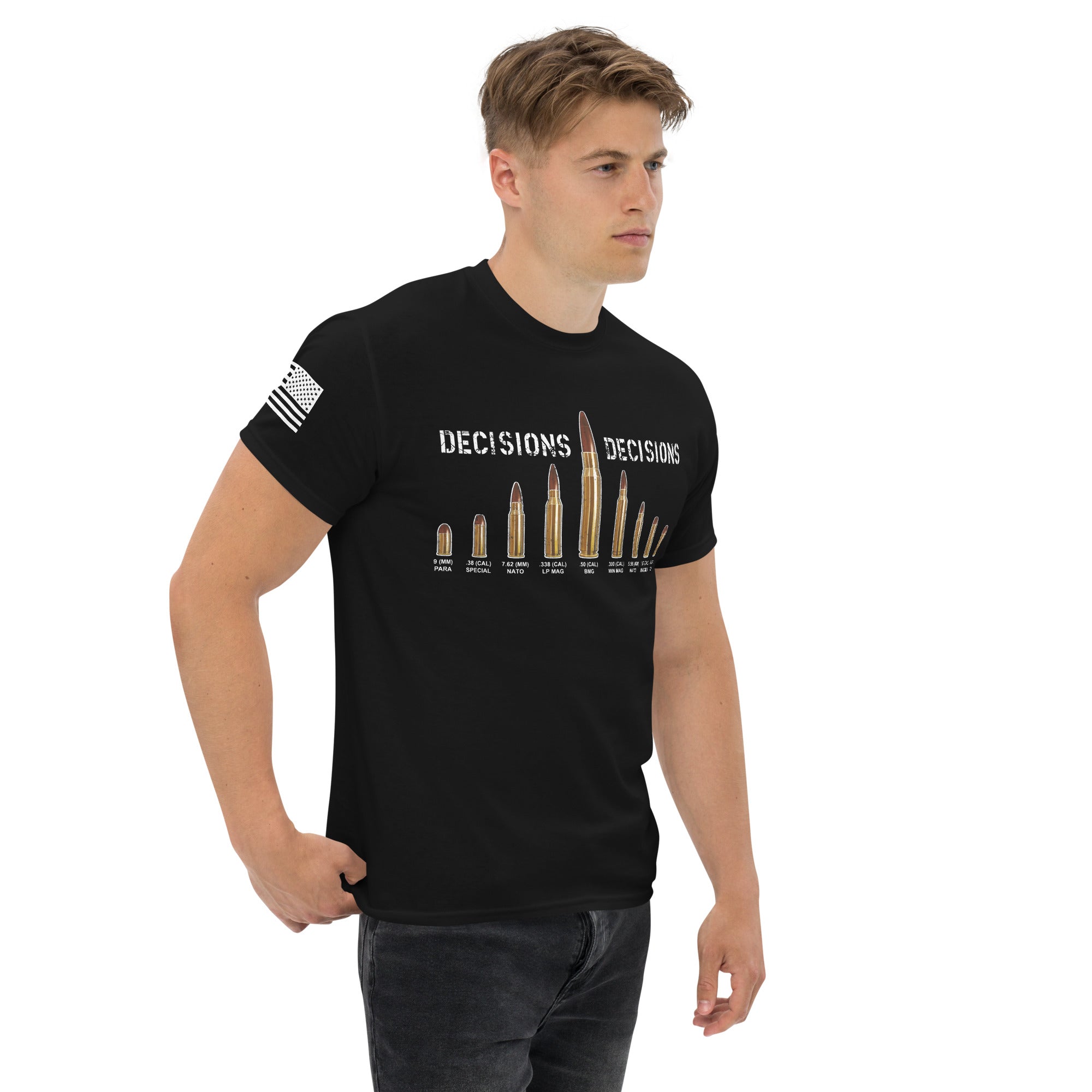 2nd Amendment T-Shirt Decisions Decisions — 7.62 Design