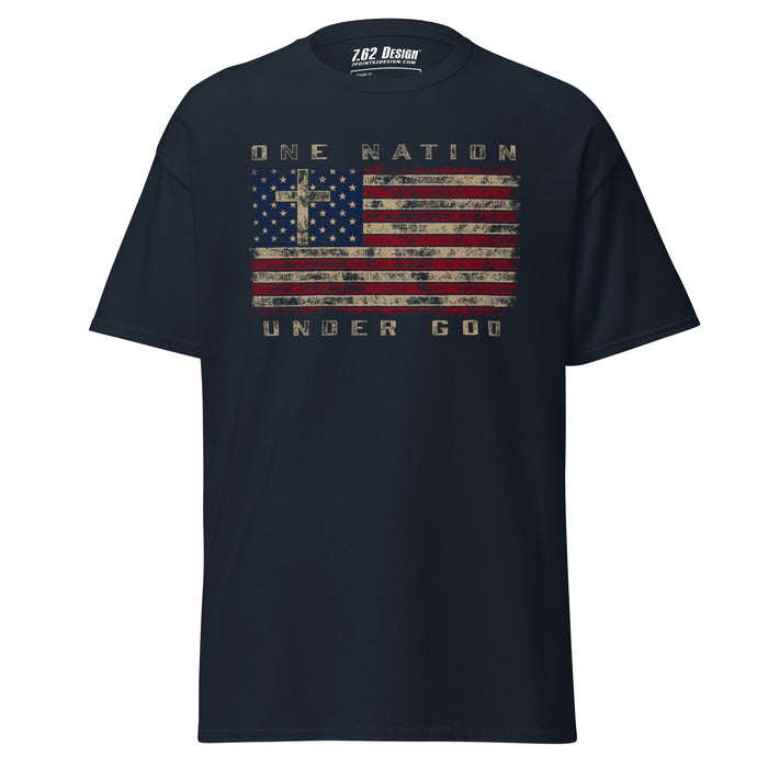 U.S. Flag One Nation Under God Patriotic Tee