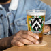 Buckley Irish Family Crest Coat Of Arms 16oz Pint Glass - 7.62 Design