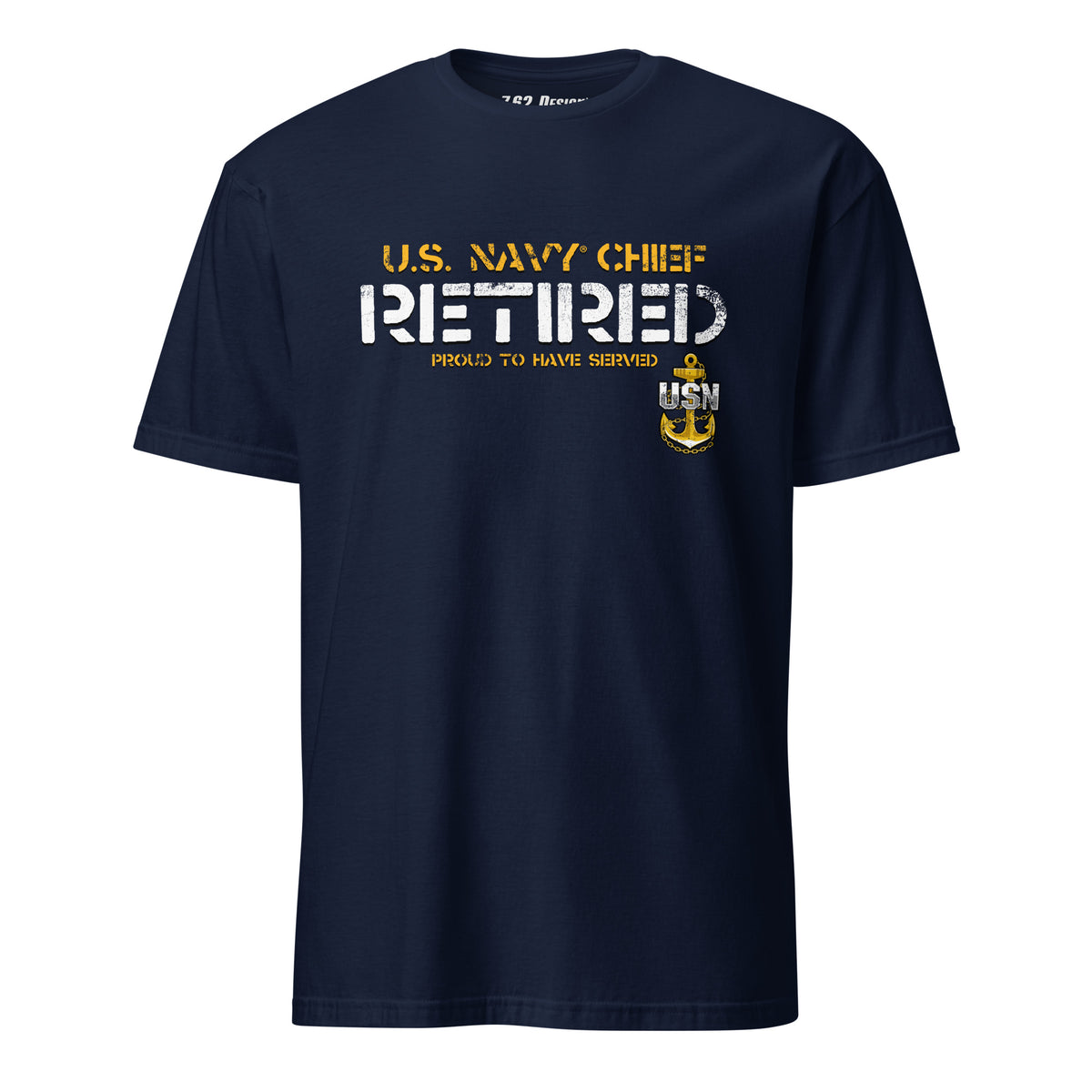 navy chief dress blues shirt U.S. Navy Retired Chief Men's Tee 3XL