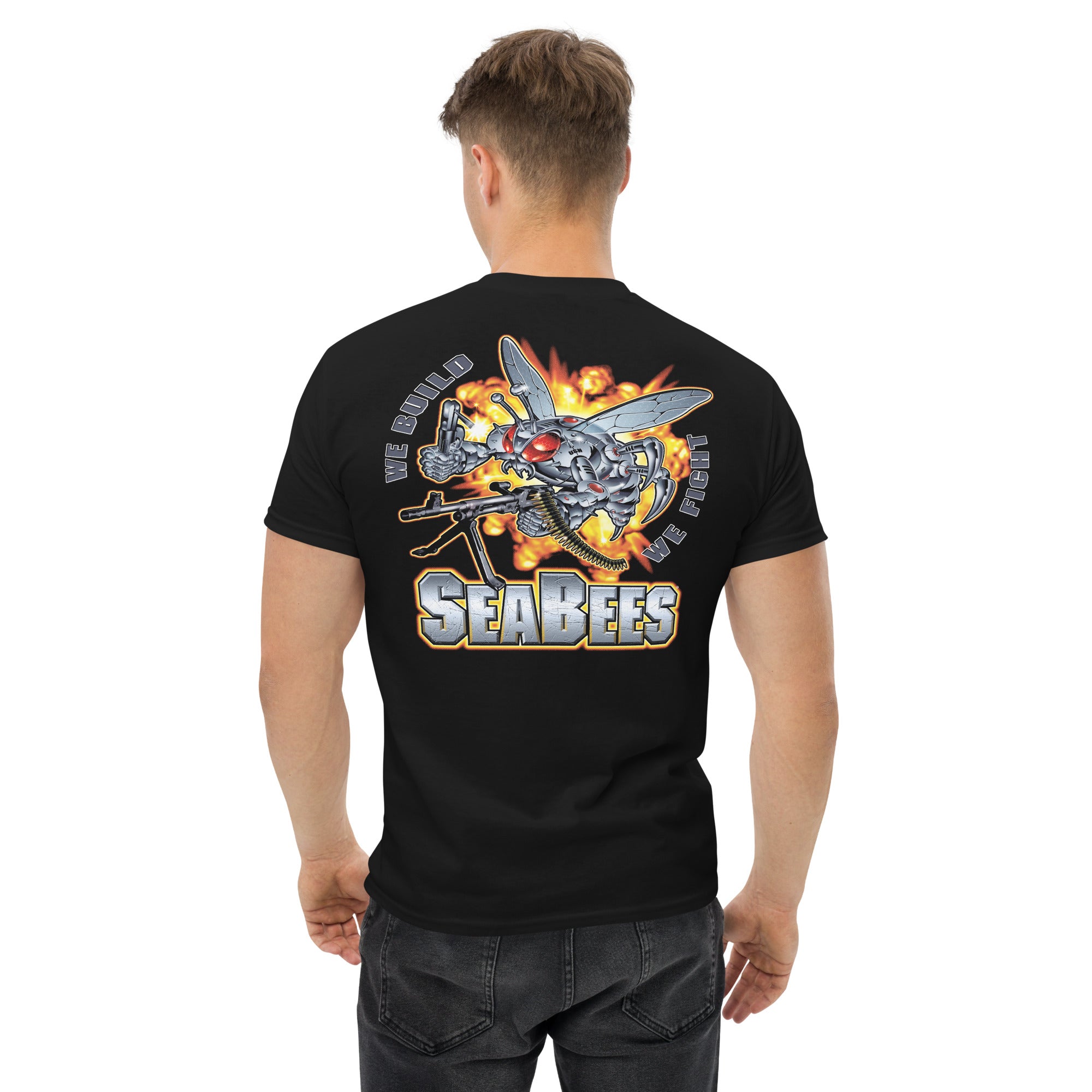 U.S. Navy Seabees Superbee Men's Tee — 7.62 Design