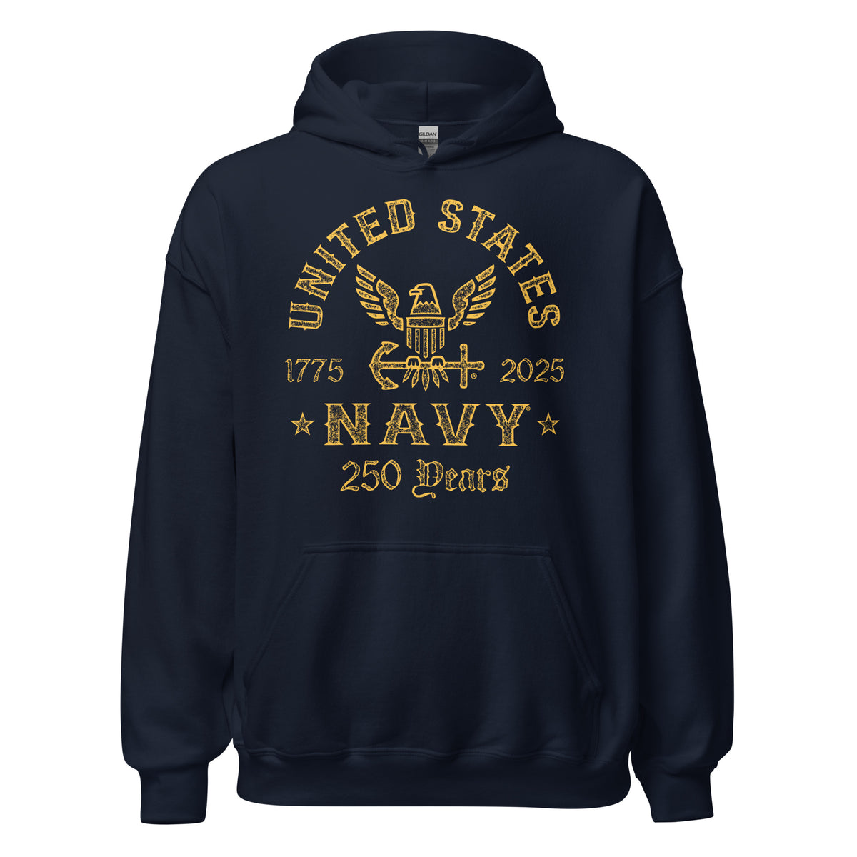 US Navy 250th Birthday Unisex Hoodie — 7.62 Design