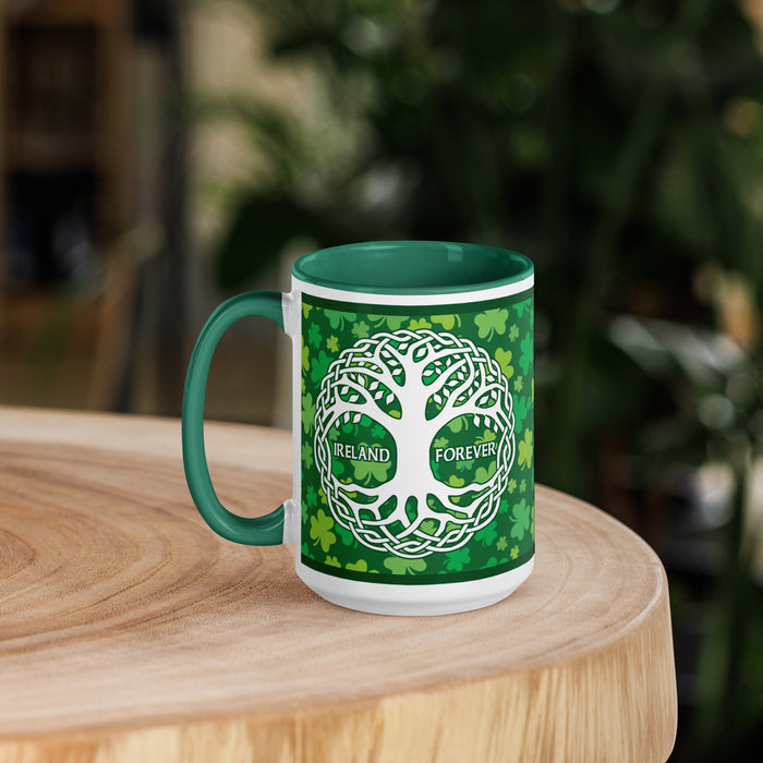 Irish Tree of Life Shamrock 15oz Coffee Mug