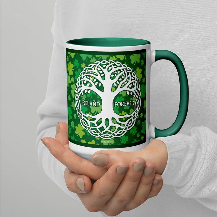 Irish Tree of Life Shamrock 15oz Coffee Mug