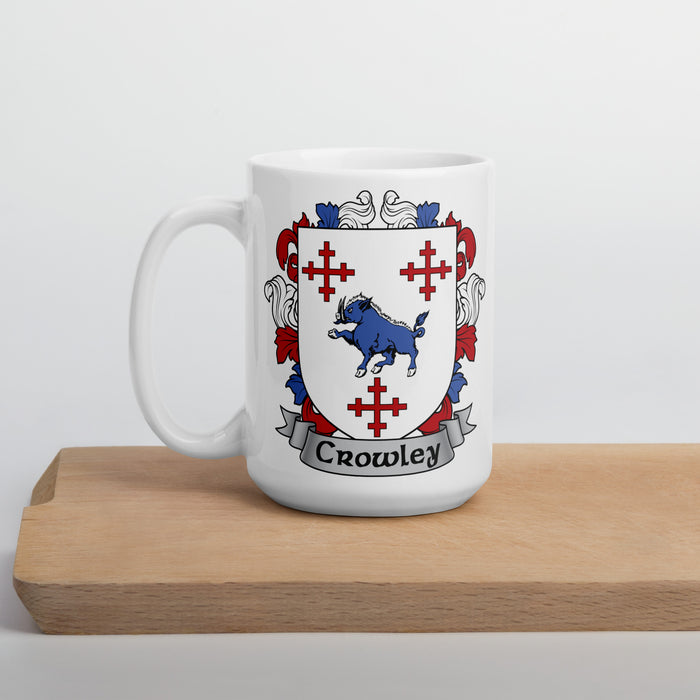 Crowley Irish Family Coat Of Arms 15oz Mug
