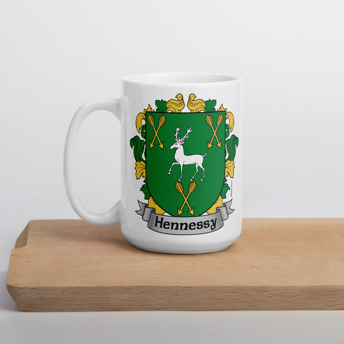 Hennessy Irish Family Coat Of Arms 15oz Mug