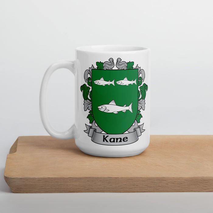 Kane Irish Family Crest Coat Of Arms 15oz Mug