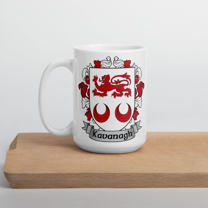Kavanagh Irish Family Crest Coat Of Arms 15oz Mug