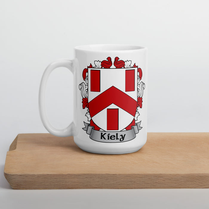 Kiely Irish Family Crest Coat Of Arms 15oz Mug