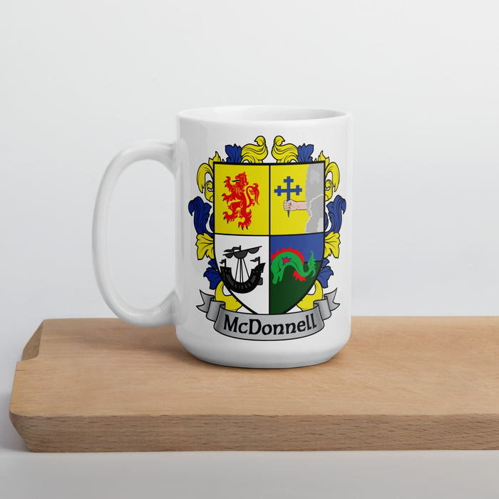 McDonnell Irish Family Crest Coat Of Arms 15oz Mug