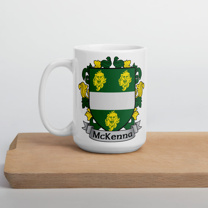 McKenna Irish Family Crest Coat Of Arms 15oz Mug