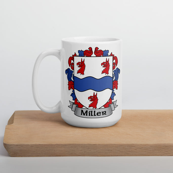 Miller Irish Family Crest Coat Of Arms 15oz Mug