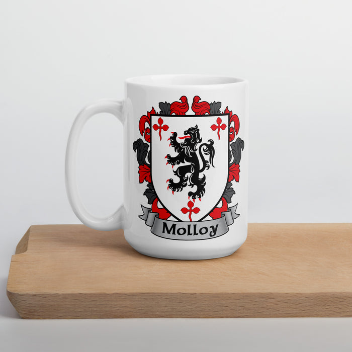 Molloy Irish Family Crest Coat Of Arms 15oz Mug