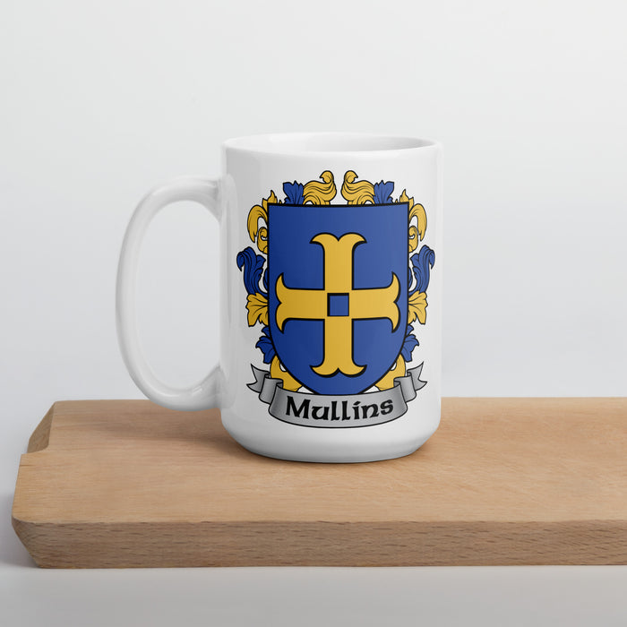 Mullins Irish Family Crest Coat Of Arms 15oz Mug