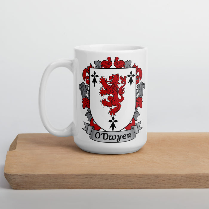 O'Dwyer Irish Family Crest Coat Of Arms 15oz Mug