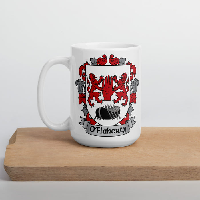 O'Flaherty Irish Family Crest Coat Of Arms 15oz Mug