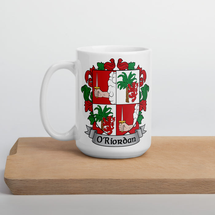 O'Riordan Irish Family Crest Coat Of Arms 15oz Mug