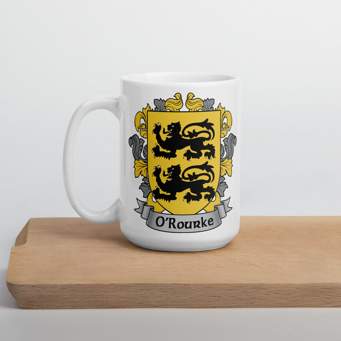 O'Rourke Irish Family Crest Coat Of Arms 15oz Mug