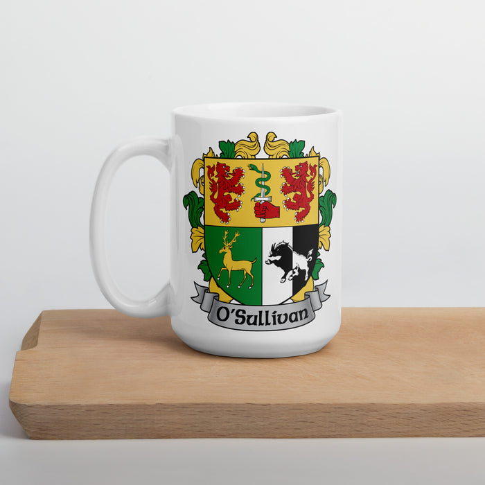 O'Sullivan Irish Family Crest Coat Of Arms 15oz Mug