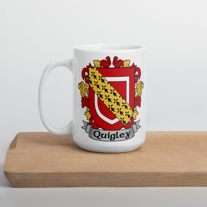 Quigley Irish Family Crest Coat Of Arms 15oz Mug