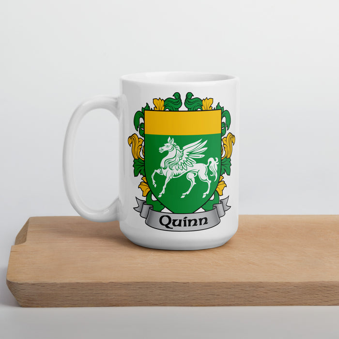 Quinn Irish Family Crest Coat Of Arms 15oz Mug