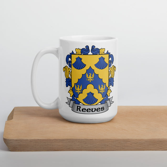 Reeves Irish Family Crest Coat Of Arms 15oz Mug