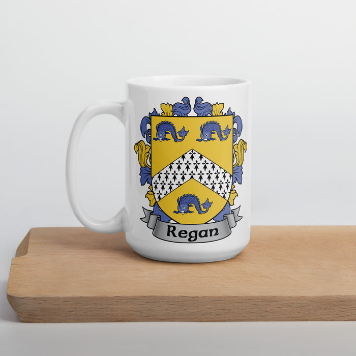 Regan Irish Family Crest Coat Of Arms 15oz Mug