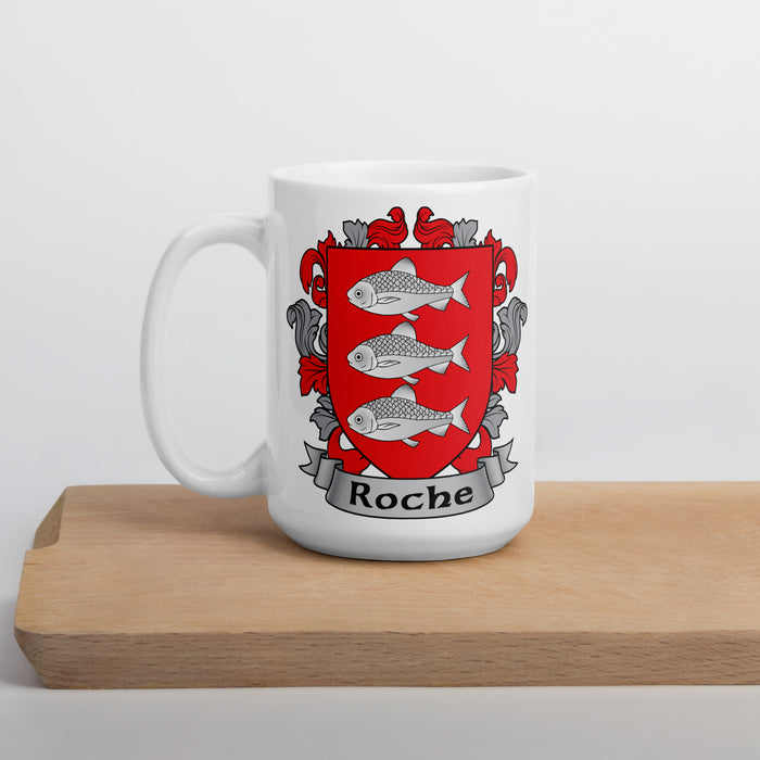 Roche Irish Family Crest Coat Of Arms 15oz Mug