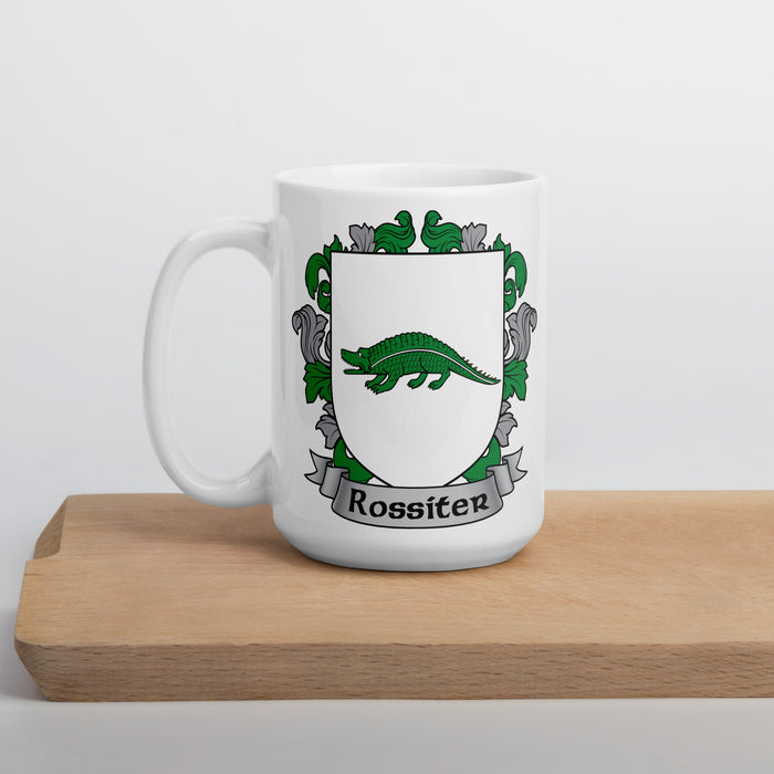Rossiter Irish Family Crest Coat Of Arms 15oz Mug