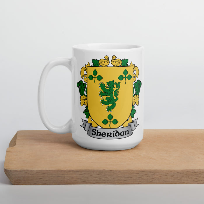 Sheridan Irish Family Crest Coat Of Arms 15oz Mug
