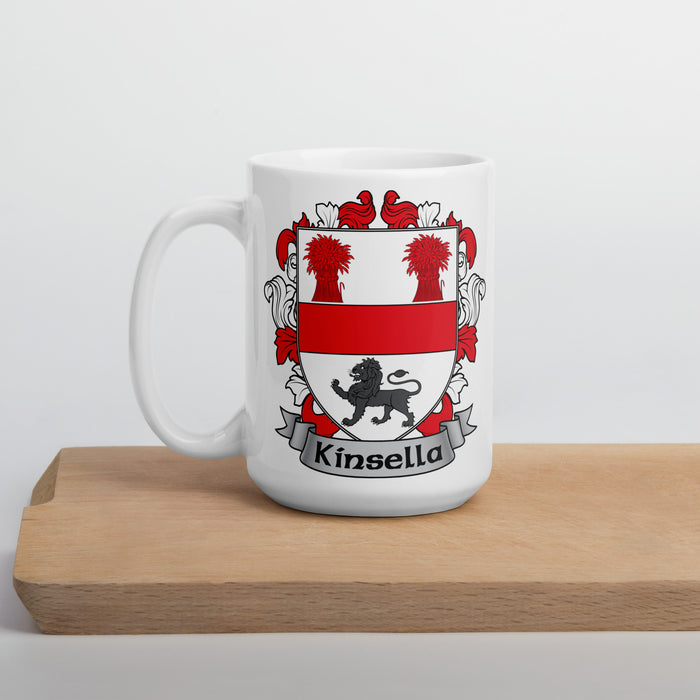 Kinsella Irish Family Crest Coat Of Arms 15oz Mug