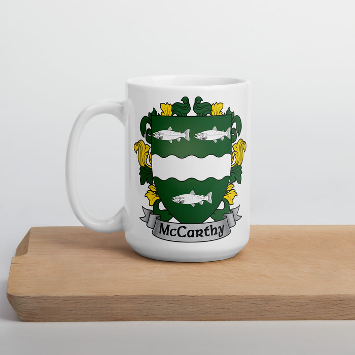 McCarthy Irish Family Crest Coat Of Arms 15oz Mug