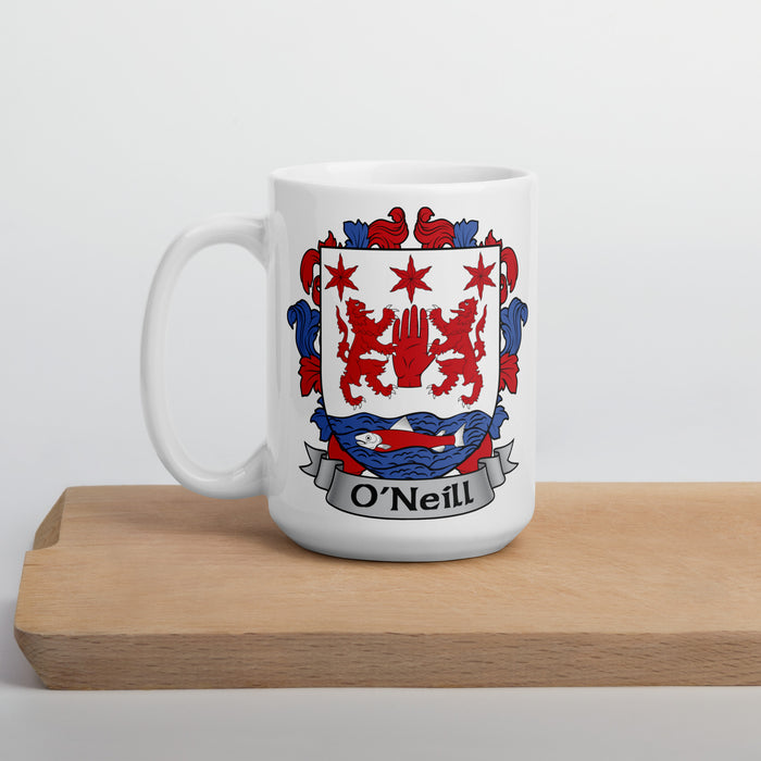 O'Neill Irish Family Crest Coat Of Arms 15oz Mug