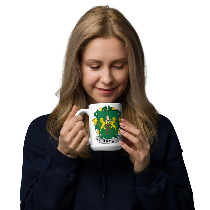 Riley Irish Family Crest Coat Of Arms 15oz Mug