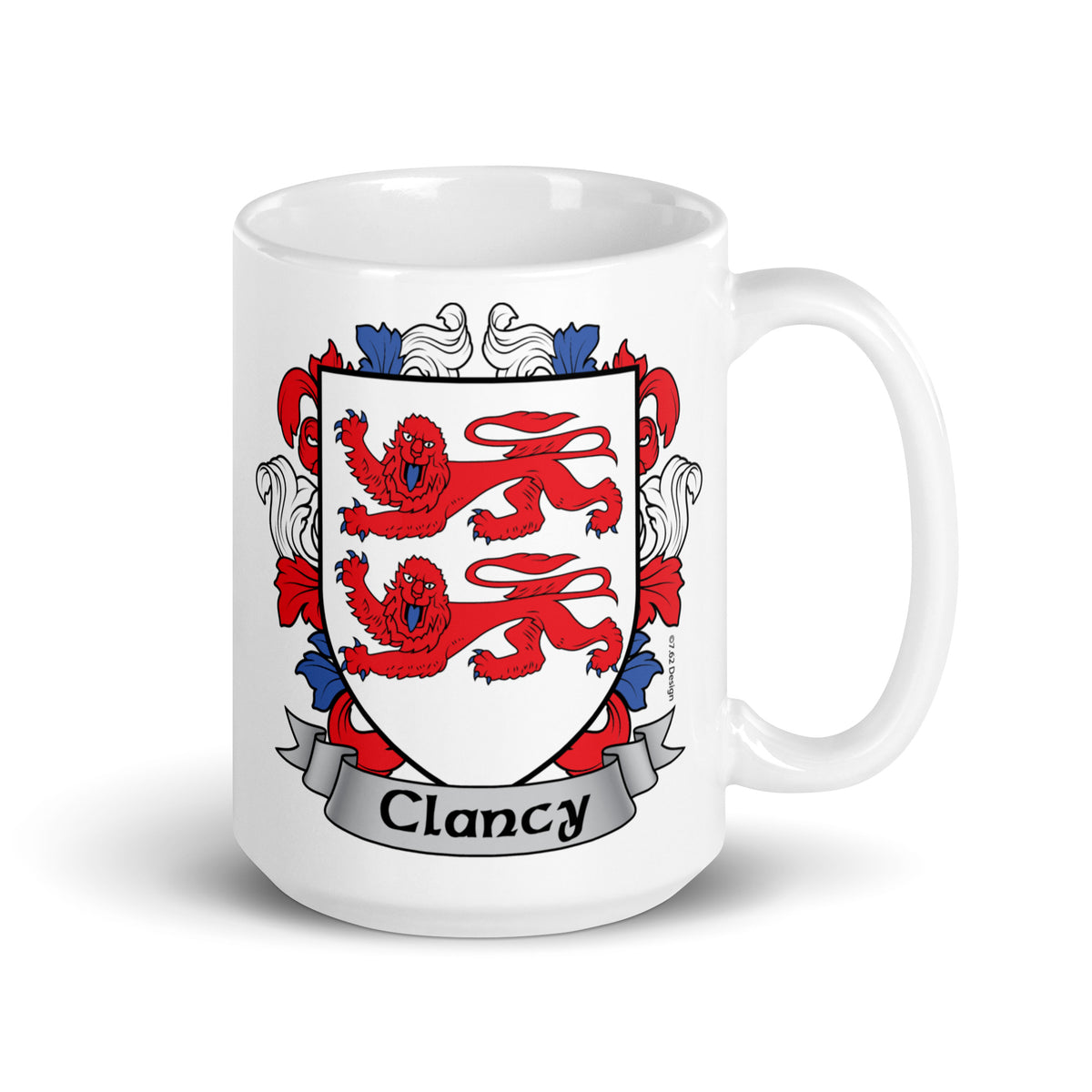 Clancy Irish Family Coat Of Arms 15oz Mug — 7.62 Design