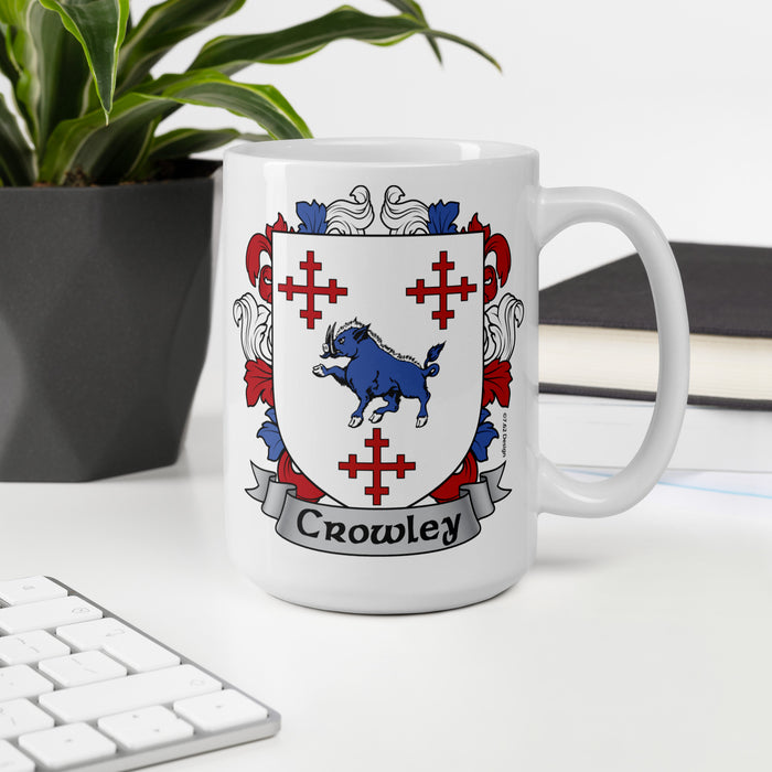 Crowley Irish Family Coat Of Arms 15oz Mug